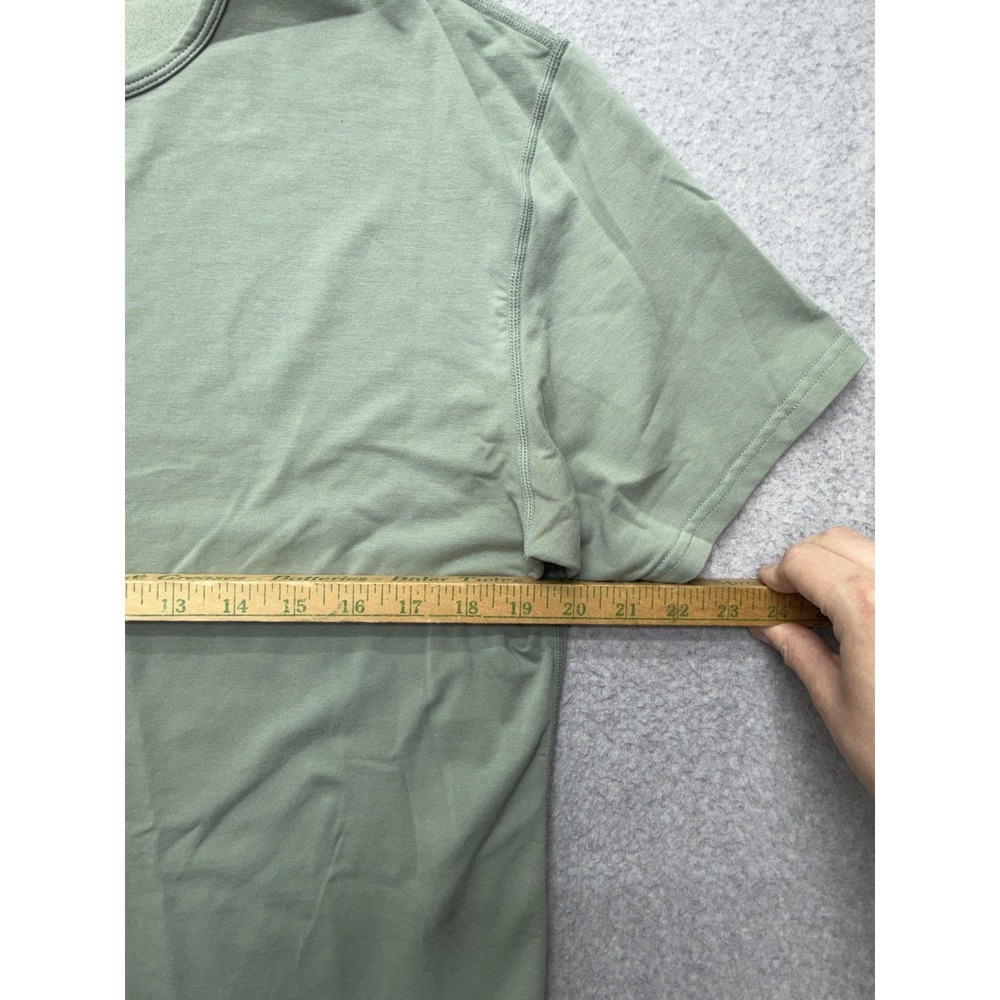 BYLT Shirt Mens Large Green Drop-Cut S/S Lux Curved Hem Soft Crewneck Tee - Picture 5 of 8